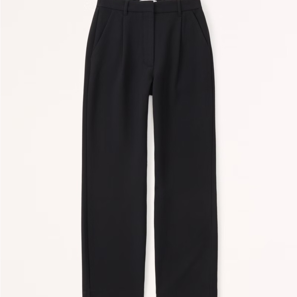 Abercrombie black tailored straight pants